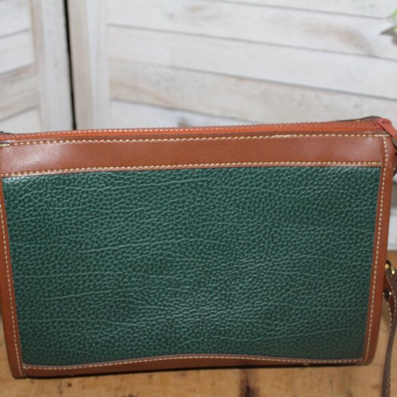 Dooney & Bourke Forest Green and Tan Crossbody Bag - Picture 3 of 10